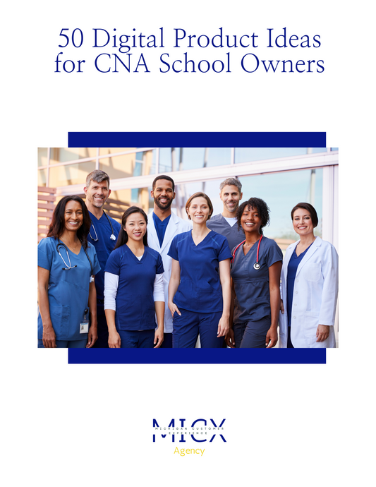 Free Download: 50 Impactful Digital Product Ideas for CNA School Owners